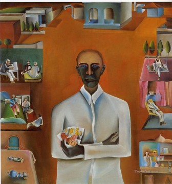 Bhupen Khakhar de la India Pinturas al óleo